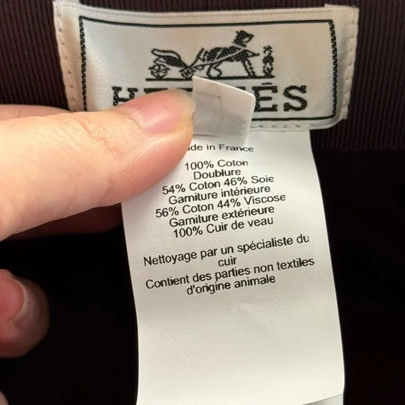 Hermes Black and Tan Cap - Picture 6 of 8